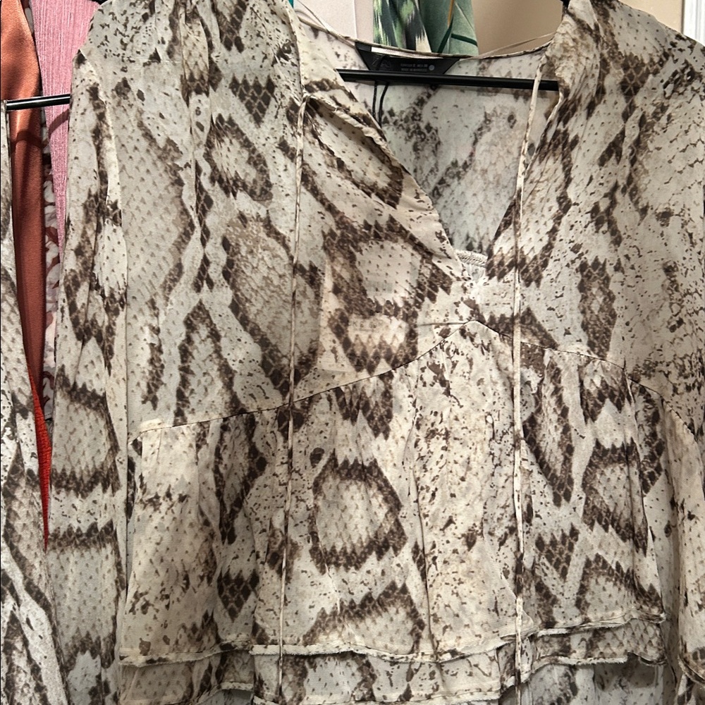 Zara Snake Top